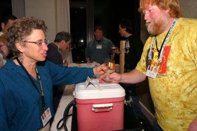Dave Pyle visits homebrewer Wendy Aaronson's taps.